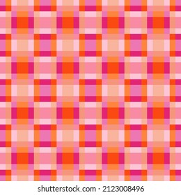 Plaid seamless pattern with warm color for weave bag pattern or textile printing, wrapping paper, cover design.