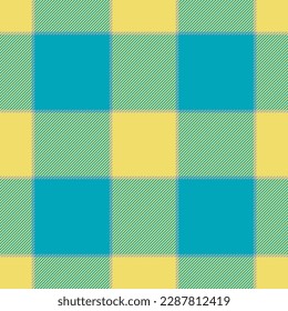 Pintar un patrón impecable en amarillo. Comprobar la textura de tela. Diseño de impresión textil vectorial.