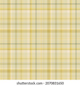 Patrón sin fisuras. Amarillo, gris, fondo azul a cuadros. Textura abstracta en jaula de Tartán. Impresión gráfica vectorial en tela, camisa, textil, cortina y mantel.