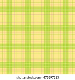 plaid seamless pattern yellow green