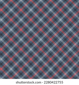 Plaid seamless vector gingham pattern. Colored scottish checkered texture background. Fashion Tartan wallpaper. Printing on fabric, shirt, textile, curtain and tablecloth.