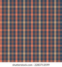 Plaid seamless vector gingham pattern. Colored scottish checkered texture background. Fashion Tartan wallpaper. Printing on fabric, shirt, textile, curtain and tablecloth.
