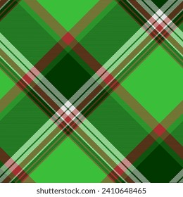 Plaid seamless vector gingham pattern. Colored scottish checkered texture background. Fashion Tartan wallpaper. Printing on fabric, shirt, textile, curtain and tablecloth.