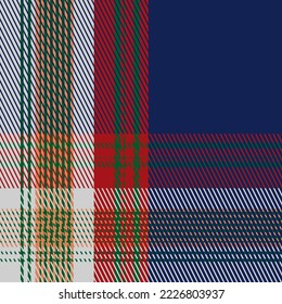 Plaid seamless vector pattern. Color background scottish checkered texture. Tartan cage fashion wallpaper. Printing on fabric, shirt, textile, curtain and tablecloth.