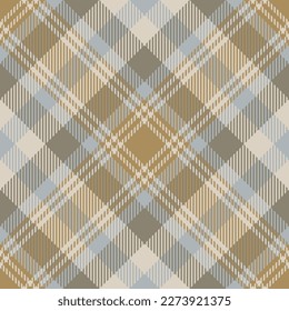 Plaid seamless vector pattern. Colored scottish checkered texture background. Tartan cage fashion wallpaper. Printing on fabric, shirt, textile, curtain and tablecloth.