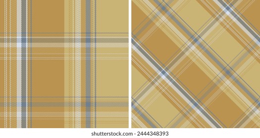 Conjunto de patrones de tartán de Vector sin costura. Textura de jaula escocesa recta y oblicua de color. Fondo de pantalla a cuadros de moda. Impresión en tela, camisa, textil, cortina y mantel.