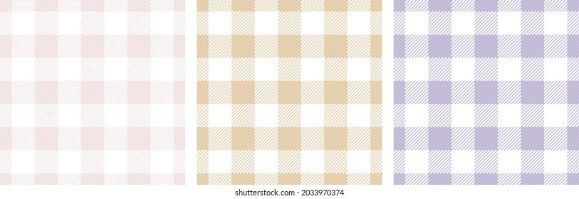 Plaid shirt crossed stripes geometric seamless paterns design. Gingham checkered flannel fabric print for shirt. Crossed stripes lumberjack wallpaper.