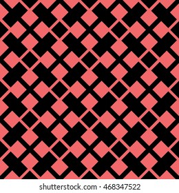 plaid square checkered pattern. Seamless rectangle square background. pink and black  pattern