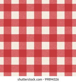 Plaid tablecloth