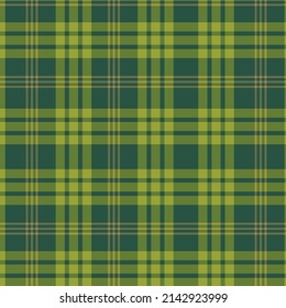 Plaid tartan checkered seamless pattern in green and teal. can be used for fabric, textile and tablecloth 