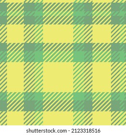 Plaid tartan checkered textured seamless pattern in yellow and green. Great for  textile , wrapping paper, spring and summer fabrics 