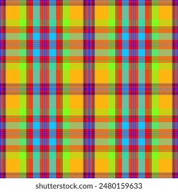 Plaid Tartan colored seamless pattern,EPS 10.