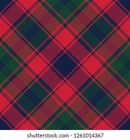 Plaid tartan fabric texture pixel seamless pattern. Vector illustration.