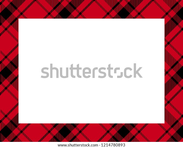 Plaid Tartan Frame Use Background Stock Vector (Royalty Free ...