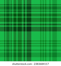 Plaid Tartan Green Seamless Pattern For Skirt
