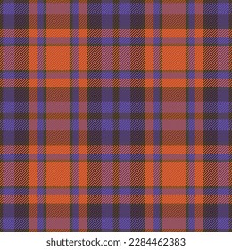 Plaid Tartan Muster. Prüfen Sie nahtloses Gewebe. Hintergrund Textil-Vektorstruktur in dunklen und indigenen Farben.