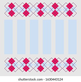 Plaid tartan pattern. Retro fabric colored print texture.