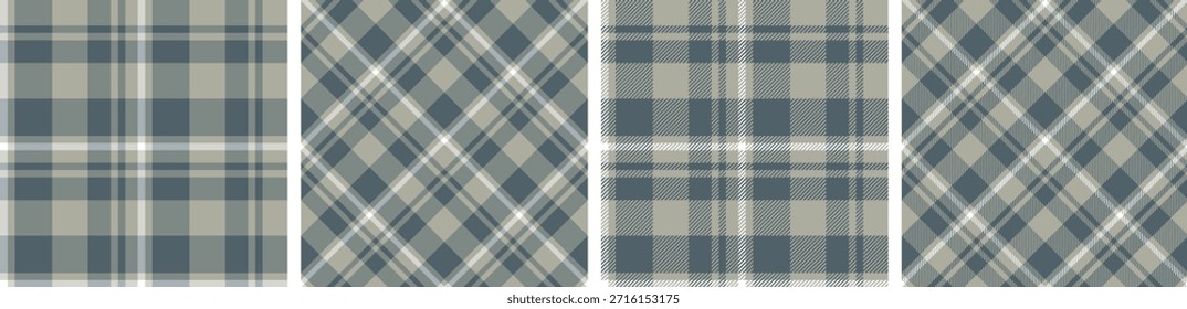 plaid and tartan pattern set.checkered fabric texture background.