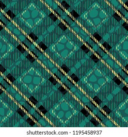 Plaid, tartan seamless with Crocodile Skin Pattern Leather. Crocodile. Skin. Wallpaper. Background. Monochrome. Paper. Textile Fashion Endless Smooth Graphic Snake eps10