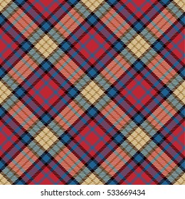 Plaid Tartan Seamless Pattern Background. Traditional Scottish Ornament. Seamless Tartan Tiles. Trendy Vector Illustration for Wallpapers. 