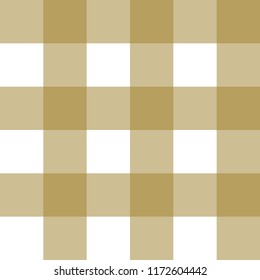 Plaid tartan seamless pattern. Brown, beige, white color. Scottish, lumberjack and hipster fashion style.
