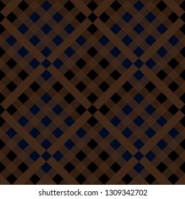 Plaid tartan seamless pattern. Brown, beige, white color. Scottish, lumberjack and hipster fashion style. eps10