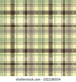 Plaid tartan seamless pattern check fabric texture. Vector illustration.