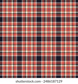 Tartán a cuadros sin patrón de ilustración experto en Vector 
 Diseño de patrón sin costuras. Fondo de pantalla repetido a cuadros de tweed. Tejido natural y diseño de muestra textil. Vector, EPS 10.