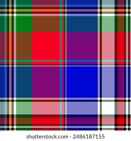 Tartán a cuadros sin patrón de ilustración experto en Vector 
 Diseño de patrón sin costuras. Fondo de pantalla repetido a cuadros de tweed. Tejido natural y diseño de muestra textil. Vector, EPS 10.