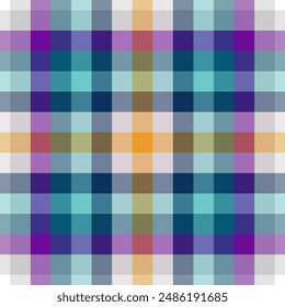Tartán a cuadros sin patrón de ilustración experto en Vector 
 Diseño de patrón sin costuras. Fondo de pantalla repetido a cuadros de tweed. Tejido natural y diseño de muestra textil. Vector, EPS 10.