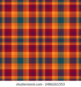 Plaid Tartan seamless pattern of illustration vector expert semless pattern design.Checkered tweed plaid repeating wallpaper. Natural fabric and textile swatch design. Vector,EPS 10.