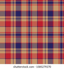 Plaid Tartan Seamless Pattern for shirt printing, fabric, textiles, jacquard patterns, backgrounds and websites
 