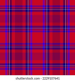 Plaid Tartan nahtloses Muster. Nahtlose gestreifte Tartan-Scheck-Vektorgrafik, moderner Stoffdruck