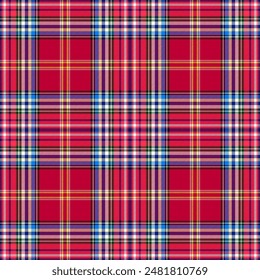 Plaid Tartan seamless pattern,EPS 10.