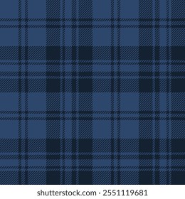 plaid tartan seamless repeat pattern. This is a blue, navy blue checkered plaid vector illustration.  Design for decorative,wallpaper,shirts,clothing,tablecloths,wrapping,textile,fabric,texture