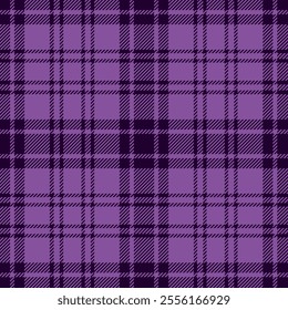 plaid tartan seamless repeat pattern. This is a purple checkered plaid vector illustration.  Design for decorative,wallpaper,shirts,clothing,tablecloths,blankets,wrapping,textile,fabric,texture