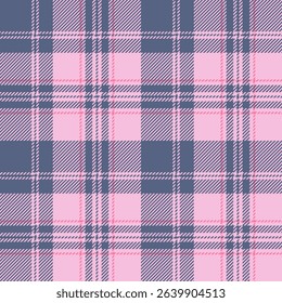 plaid tartan seamless repeat pattern.  This is a pink blue navy blue checkered plaid vector illustration.  Design for decorative,wallpaper,shirts,clothing,tablecloths,wrapping,textile,fabric,texture