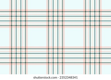 Plaid tartan texture of check background seamless with a fabric pattern vector textile in azure and light colors.