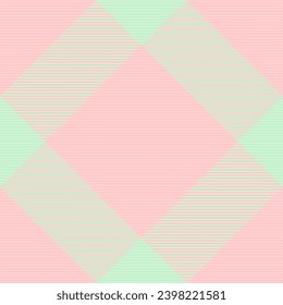 Plaid tartan texture of check pattern textile with a fabric vector seamless background in light color.