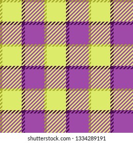 Plaid or tartan vector is background or texture in many color