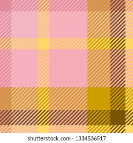 Plaid or tartan vector is background or texture in many color