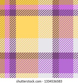 Plaid or tartan vector is background or texture in many color