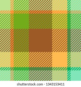 Plaid or tartan vector is background or texture in many color