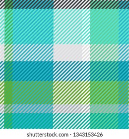 Plaid or tartan vector is background or texture in many color