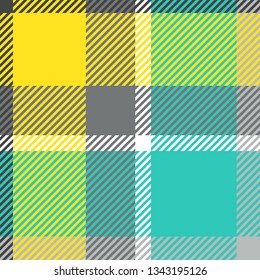 Plaid or tartan vector is background or texture in many color