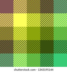 Plaid or tartan vector is background or texture in many color