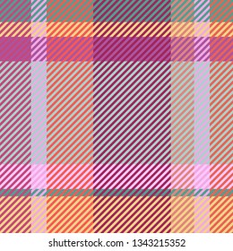 Plaid or tartan vector is background or texture in many color