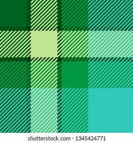 Plaid or tartan vector is background or texture in many color