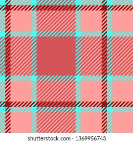 Plaid or tartan vector is background or texture in many color