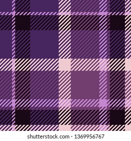 Plaid or tartan vector is background or texture in many color